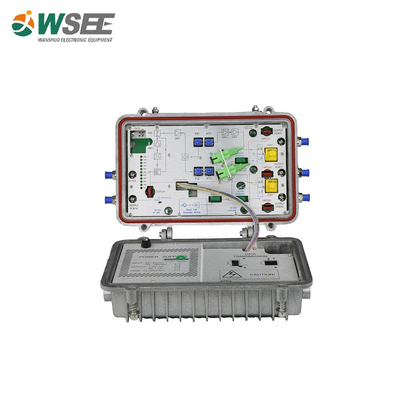 WS-OR719 Four-way Outdoor Optical Receiver with Return Path